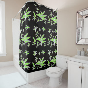 Rideaux De Douche Green leaf