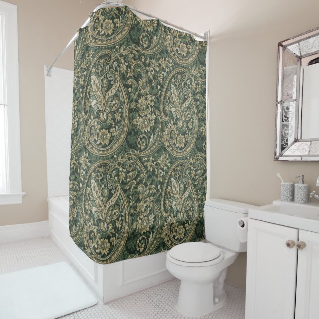 Rideaux De Douche Greenwich Paisley (En situation)