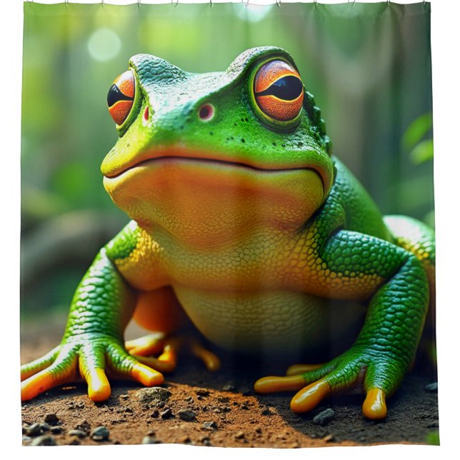 Rideaux De Douche Grenouille verte (Devant)