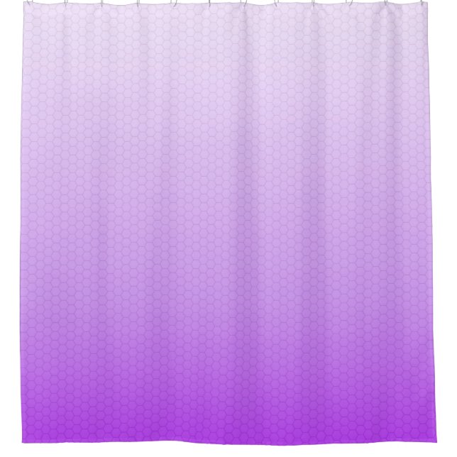 Rideaux De Douche Grille d'hexagone violette Ombre Classé (Devant)