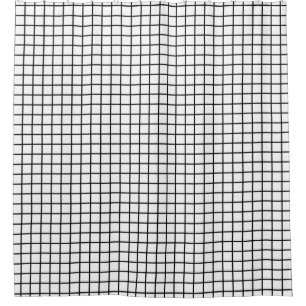 Rideaux De Douche Grille sans couture motif noir + votre backgr. & i