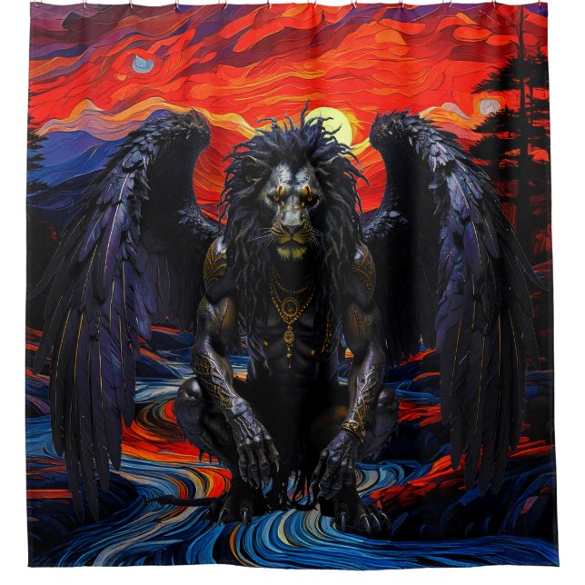 Rideaux De Douche Grin Protocol 80x60 rasta griffin 002 (Devant)
