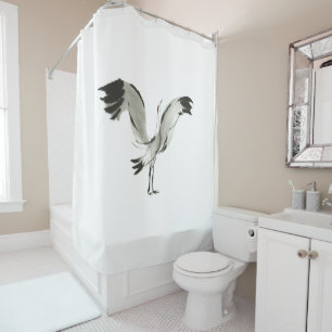 Rideaux De Douche Grue