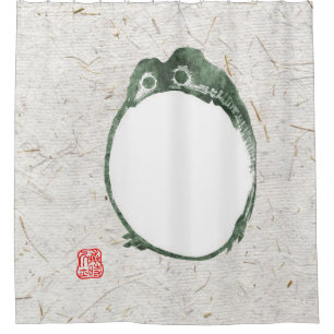 Rideaux De Douche Grumpy Grenouille japonaise crapaud 19ème siècle