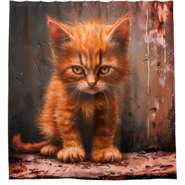 Rideaux De Douche Grumpy Kitten (Devant)