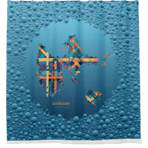 Rideaux De Douche Guadeloupe Madras Gouttes   Shower Curtain