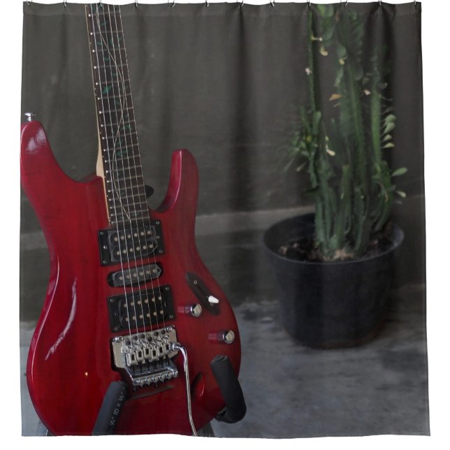 Rideaux De Douche Guitare acoustique cool (Devant)