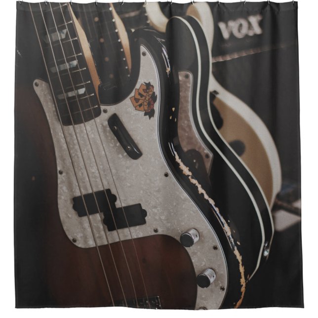 Rideaux De Douche Guitare acoustique cool (Devant)