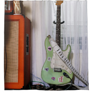 Rideaux De Douche Guitare acoustique géniale
