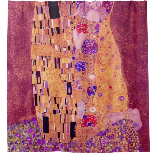 Rideaux De Douche Gustav Klimt Le Baiser Violet (Devant)