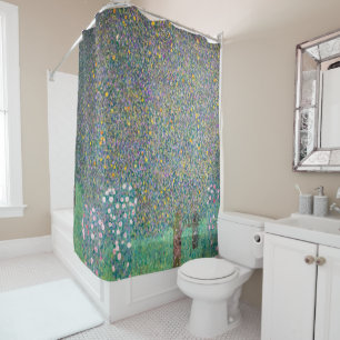 Rideaux De Douche Gustav Klimt - Roseraies sous les Arbres