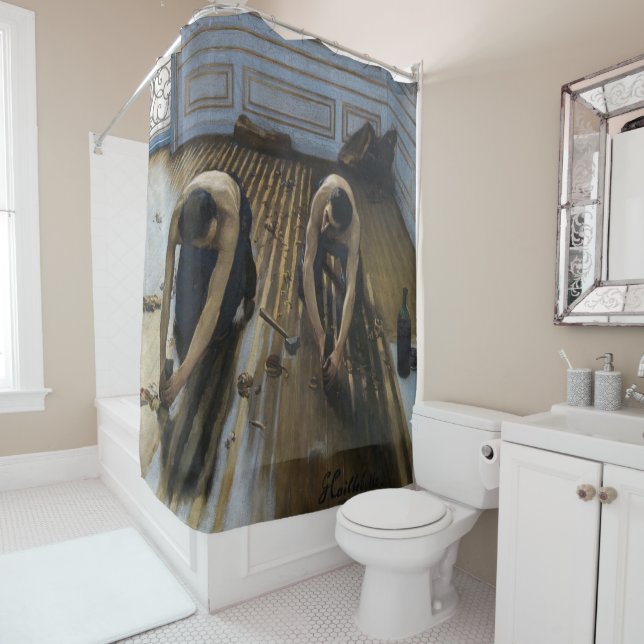 Rideaux De Douche Gustave Caillebotte - Les Graveuses (En situation)