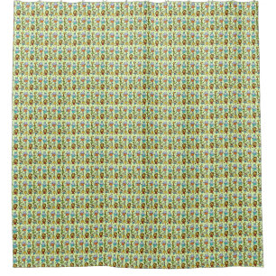 Rideaux De Douche Gymnase Jungle Exercice Animaux