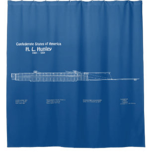Rideaux De Douche H. L. Hunley - Plan directeur des navires