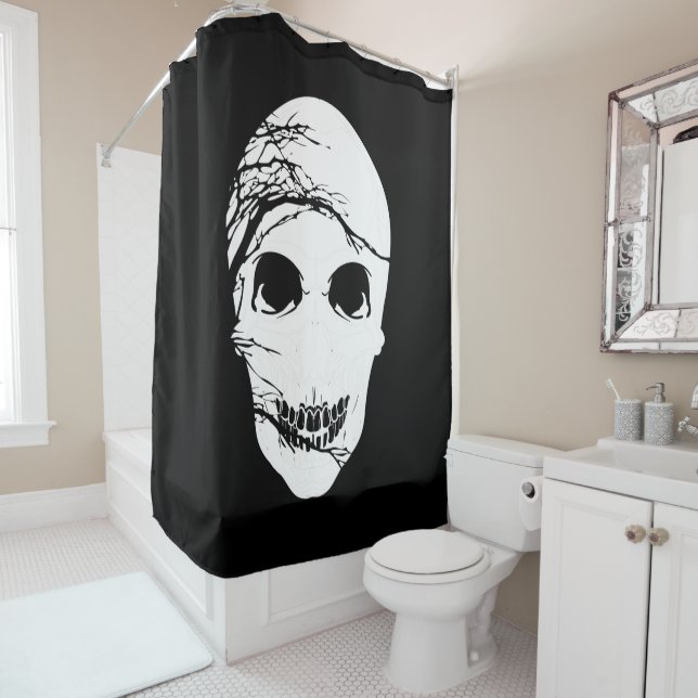 Rideaux De Douche Halloween (En situation)