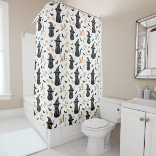 Rideaux De Douche Halloween Chat noir Motif - Chat de cuisine