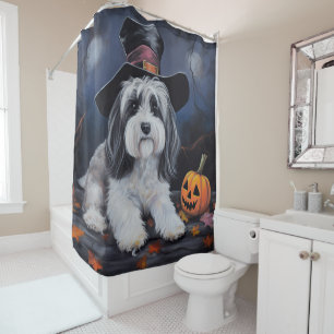 Rideaux De Douche Halloween Citrouilles Havanais effraie