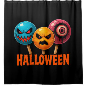 Rideaux De Douche Halloween doux et sinistre