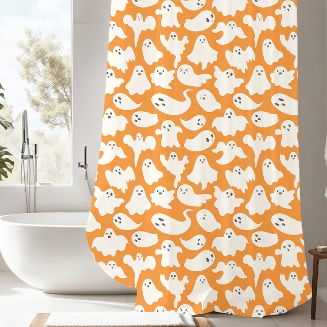 Rideaux De Douche Halloween éffrayant blanc fantôme (Créateur téléchargé)