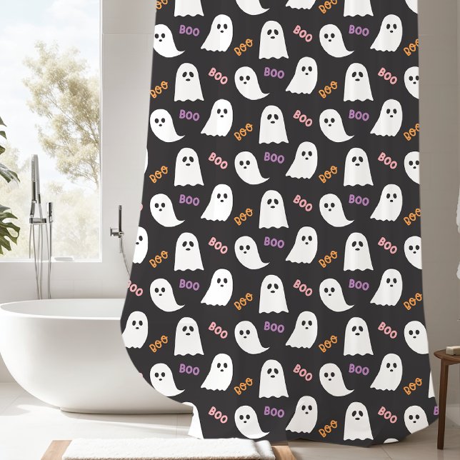 Rideaux De Douche Halloween éffrayant Boo Ghost (Créateur téléchargé)