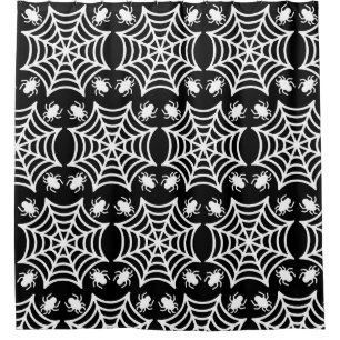 Rideaux De Douche Halloween Spiderweb