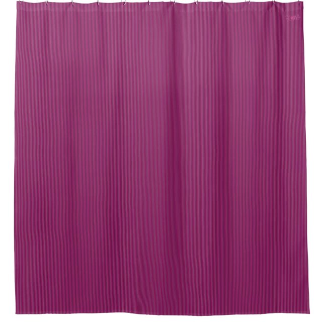 Rideaux De Douche HAMbyWG Raspberry Fine Stripe (Devant)