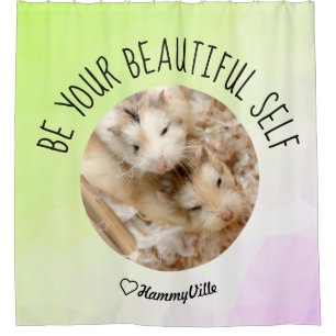 Rideaux De Douche HammyVille - Cute Hamster Fresh & Squeeky Clean