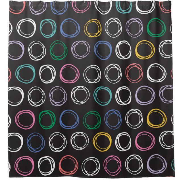 Rideaux De Douche Hand drawn pattern with brushed lines seamless pat (Devant)