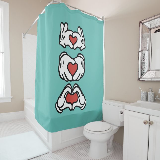 Rideaux De Douche Hands of heart (En situation)
