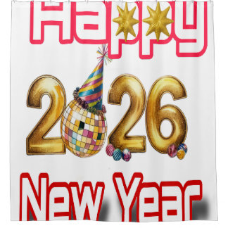 Rideaux De Douche Happy New year 
