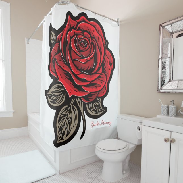 Rideaux De Douche Harmonie de Scarlet (En situation)