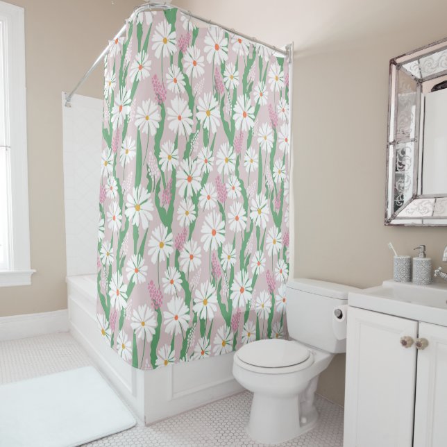 Rideaux De Douche harmonie florale (En situation)