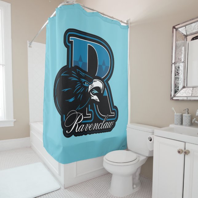 Rideaux De Douche HARRY POTTER™ | Badge sportif RAVENCLAW™ (En situation)