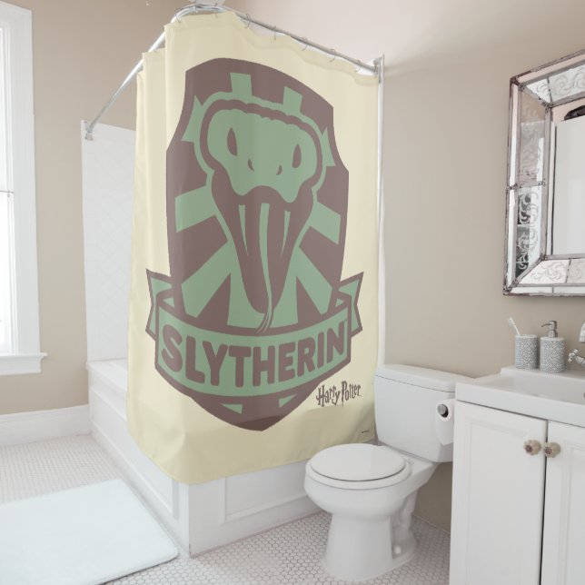 Rideaux De Douche HARRY POTTER™ | Cimetière SLYTHERIN™ Été Magique (En situation)