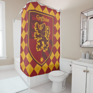 Rideaux De Douche Harry Potter Gryffindor House Pride Crest