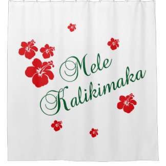Rideaux De Douche ~ hawaïen Mele Kalikimaka de Noël