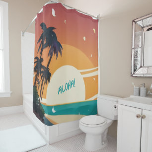 Rideaux De Douche Hawaiian/Aloha/Tropical/plage