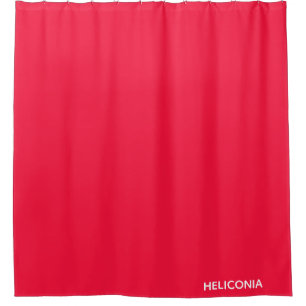 Rideaux De Douche Heliconia red color