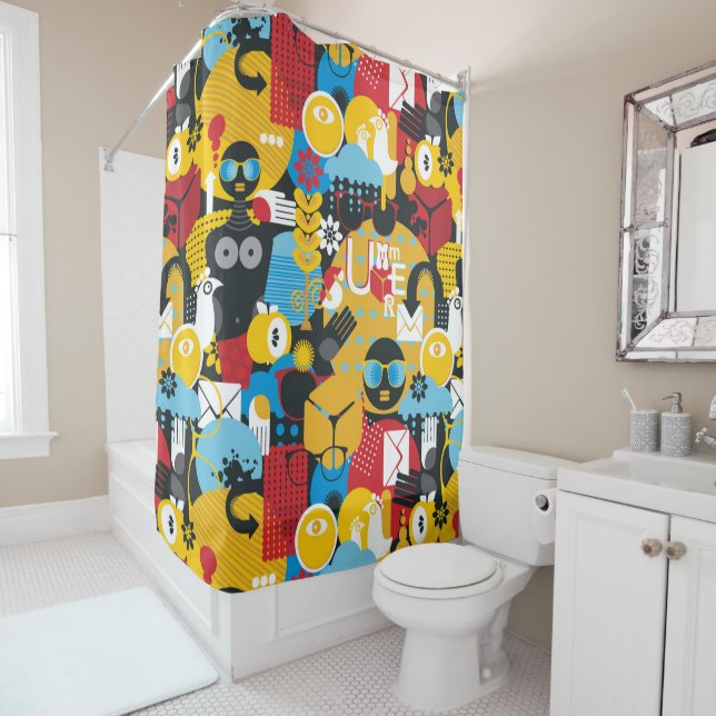 Rideaux De Douche Heure d'été (En situation)