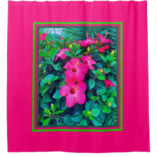 Rideaux De Douche Hibiscus Flower Love (Devant)