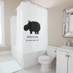 Rideaux De Douche Hippopotame