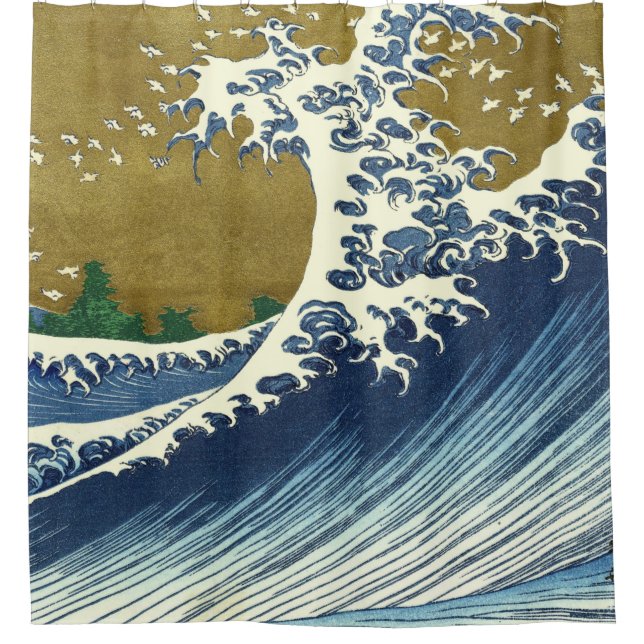Rideaux De Douche Hokusai Big Wave Japon Art japonais (Devant)