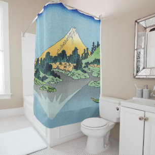 Rideaux De Douche Hokusai - Le mont Fuji se reflète dans le lac Kawa