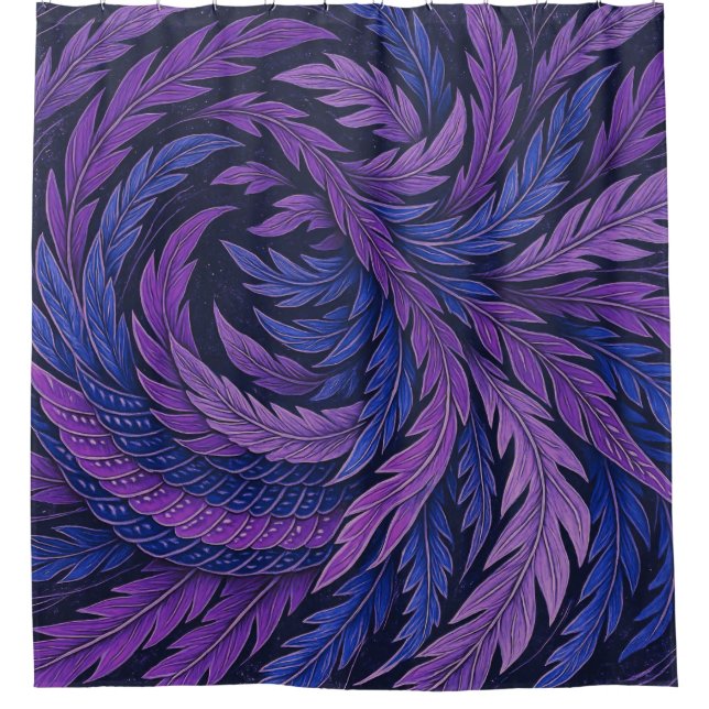 Rideaux De Douche Hokusai Phoenix Motif Japanese Art Shower Curtain (Devant)