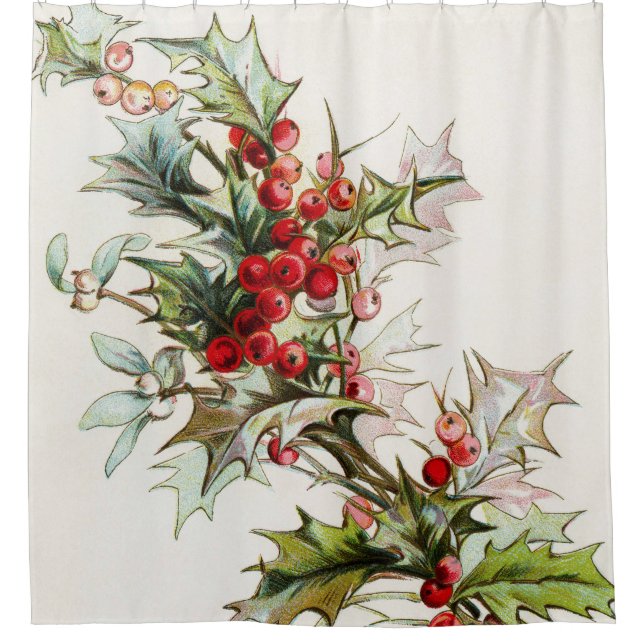 Rideaux De Douche HollyBerries 004 (Devant)