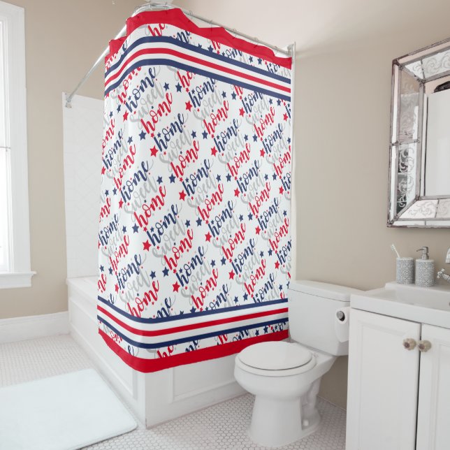 Rideaux De Douche Home Sweet Home (En situation)