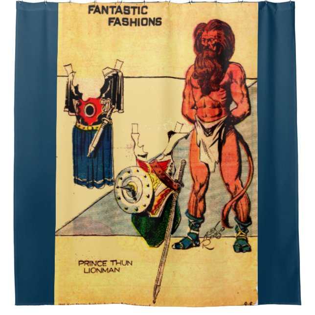 Rideaux De Douche Homme au lion du prince Thun, 1930, de Flash Gordo (Devant)
