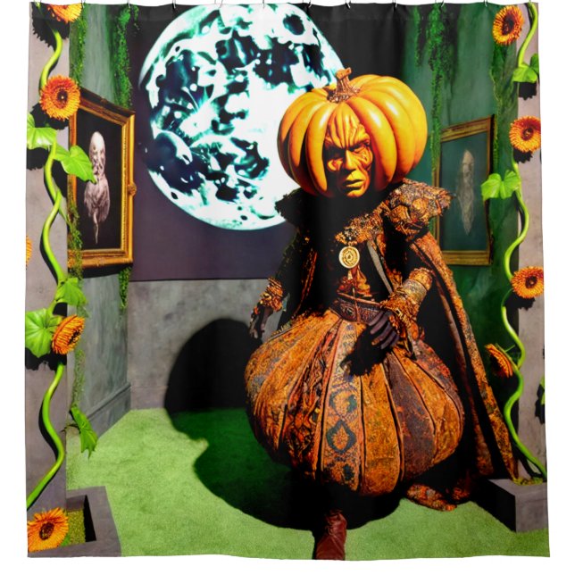 Rideaux De Douche Homme citrouille (Devant)