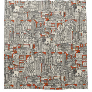 Rideaux De Douche Hong Kong, toile de jouy