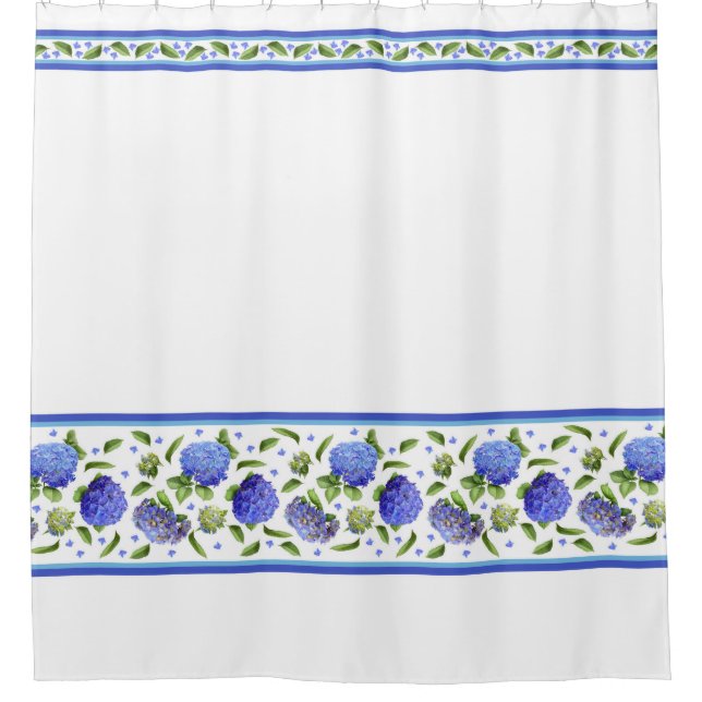Rideaux De Douche Hortensias bleus (Devant)